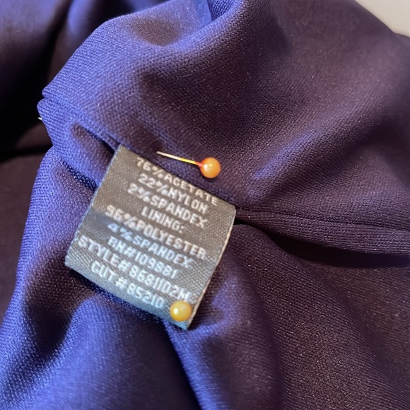 Donna Rocco New York Short Sleeve Sheath Dress Purple Size 2 - Picture 10 of 12